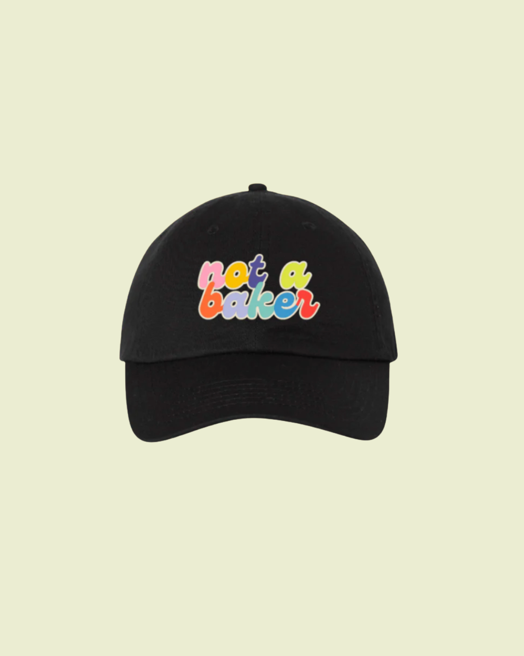 Not a Baker Rainbow Hat