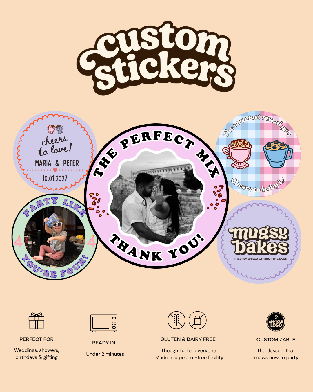 Personalized Celebration Stickers